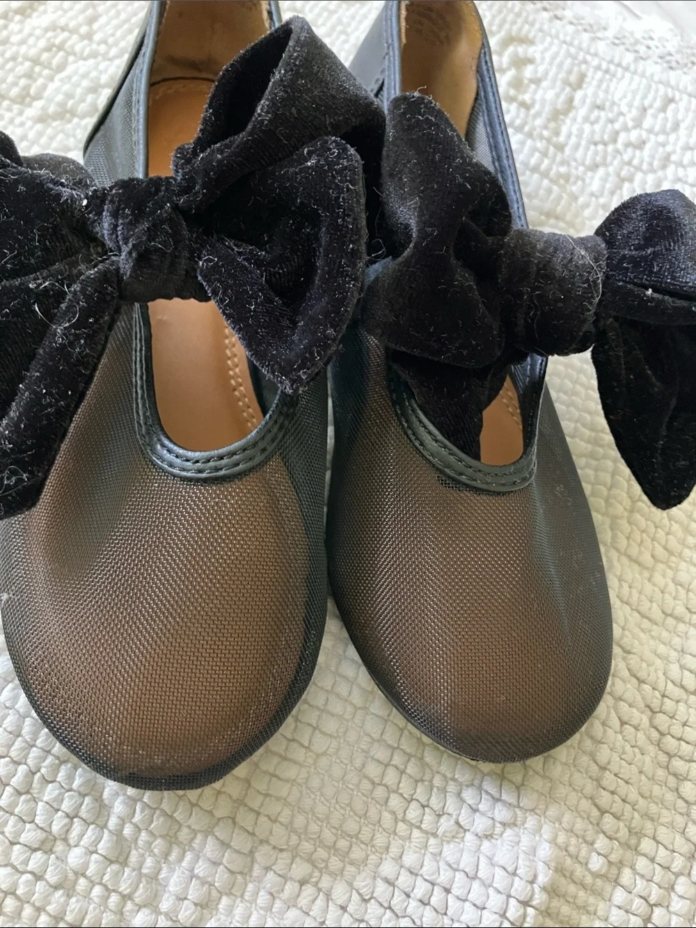 Girls Black Bow Mary Jane Dress Shoes